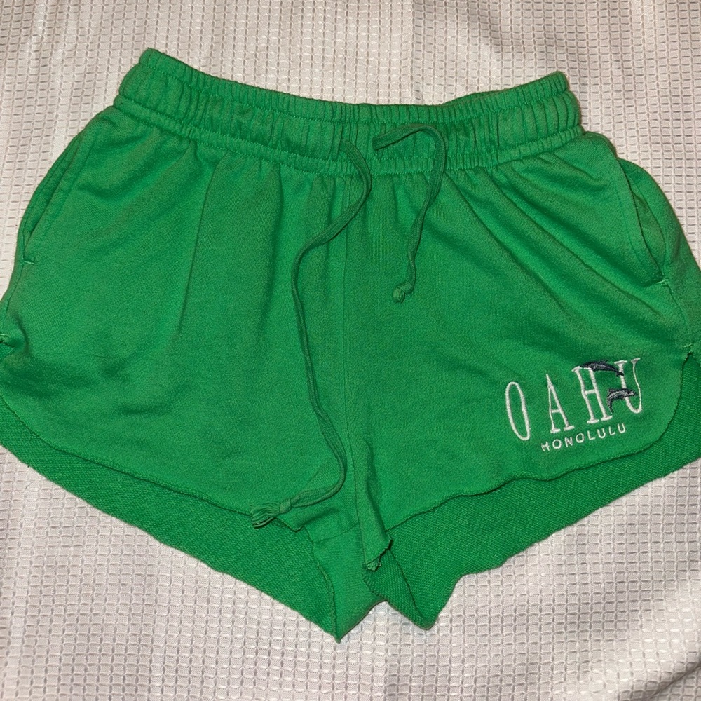 green wild fable sweat shorts